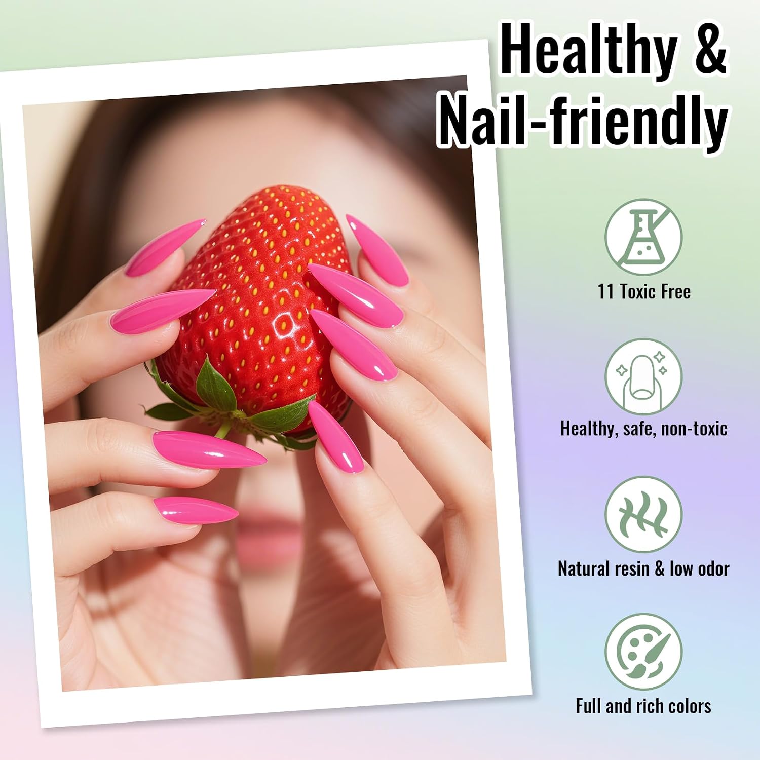 Gel Nail Polish Kit with U V Light, 45 Colors All Seasons Soak Off 64 Pcs Gel Polish Nail Set with Base & Matte/Glossy/Glitter Top Coat Manicure Tools Complete Gel Nail Kit Gift for Women - Image 4