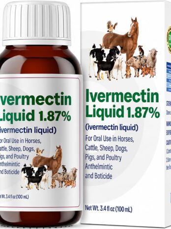Dewormer for Horse, Poultry & More, Ivermectin for All Wormers, Tapeworms, Roundworms & Hookworms